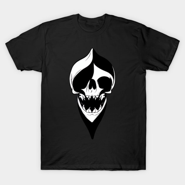 Pirate Shark Skull T-Shirt by divawaddle